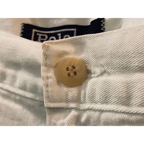 RalphLauren White Cotton Shorts Made in U.S.A.