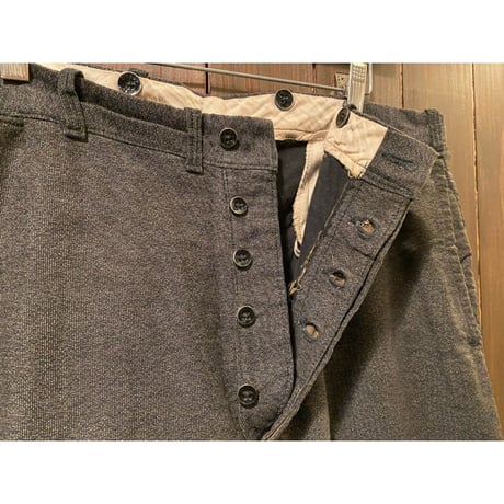 1920~30's Vintage Moleskin Work Trousers  Size:37x31