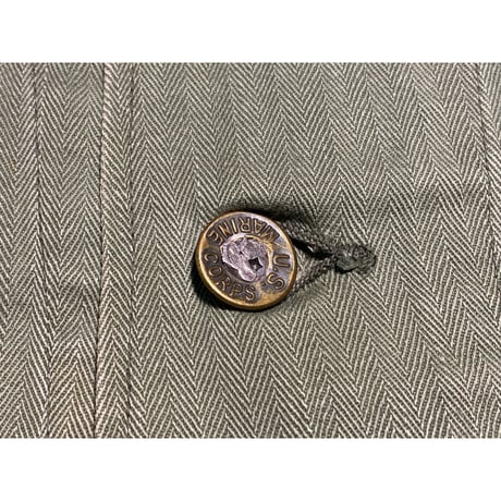 1940's U.S.Marine Corps P-47 H.B.T. Combat Shirt Size:34