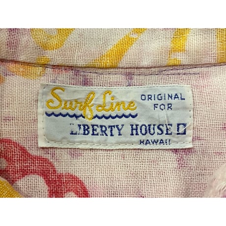 1970's Surf Line Hawaiian Pullover Size:approx.-L