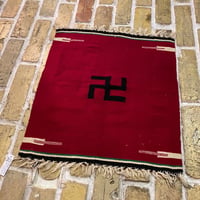 1930's Navajo Chimayo Swastika Rag Matt Size:47x52 (cm)