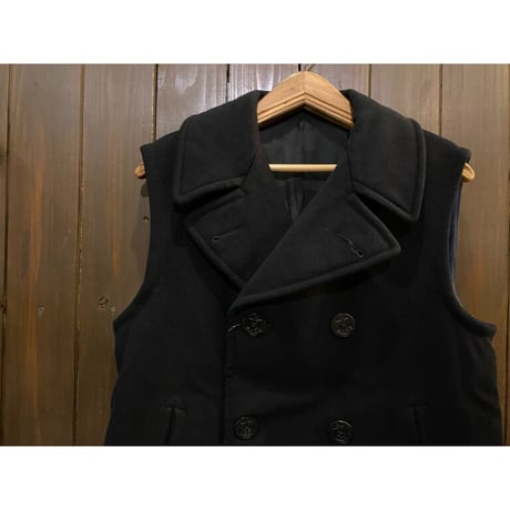 1950' U.S.Navy 8Butotn P-Coat CutSleeve Size:38