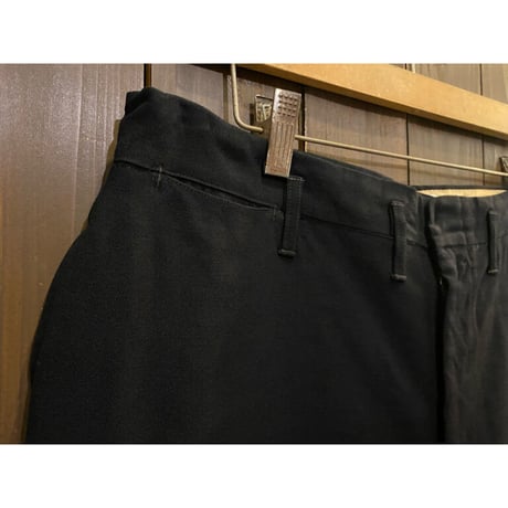 1940's Black Wool Slacks Size:33x31