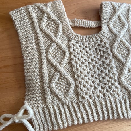 ARAN VEST　ダウンロードパターン