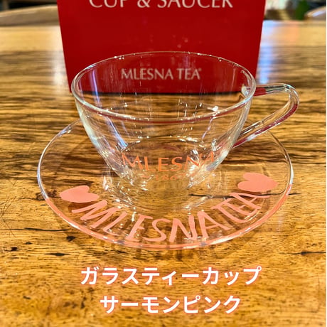 【ティーカップ】ムレスナティーガラスカップ(ピンク)  【箱付き】