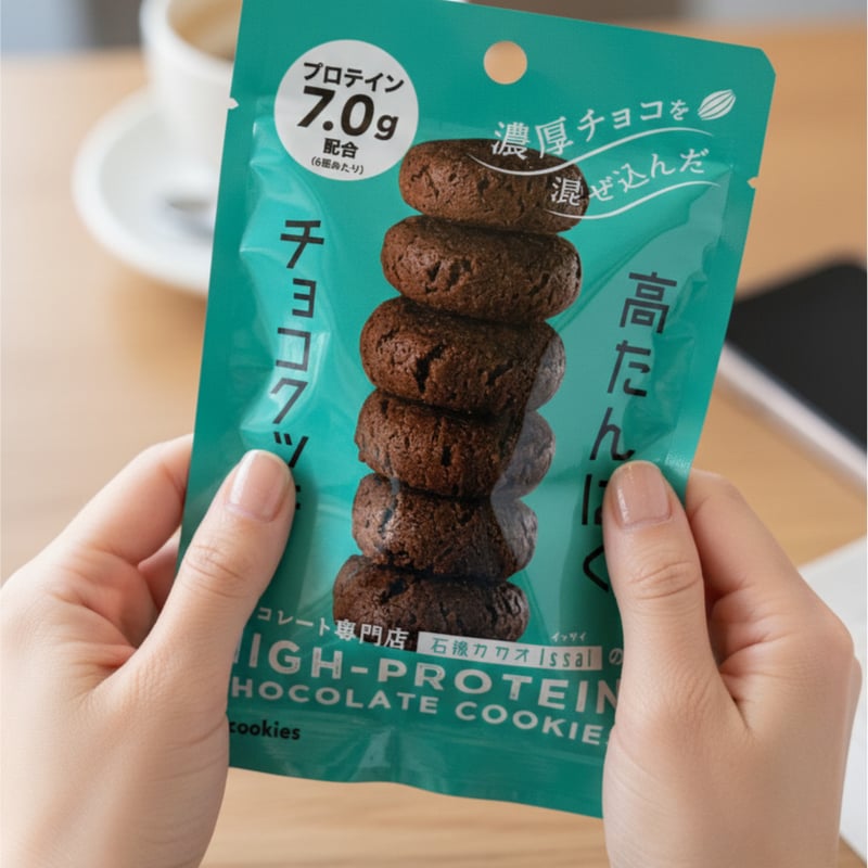 高たんぱくチョコクッキー 12袋セット | 石挽カカオ issai