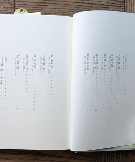 体の贈り物（サイン本）