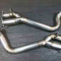 I.code(アイコード)製　718GT4 /スパイダー/ GTS4.0 用　チタン リンク パイプ 　1.5kg×2