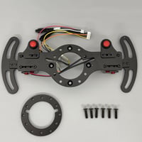 NEWパドルシフター+ホーンボタン【赤】2個　3点セット