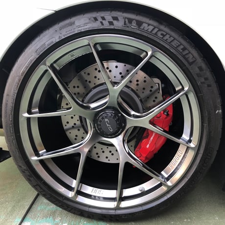 BBS FI-Rホイールセット 991前期／後期GT3-RSサイズ　ダイヤモンドシルバー／ブラック