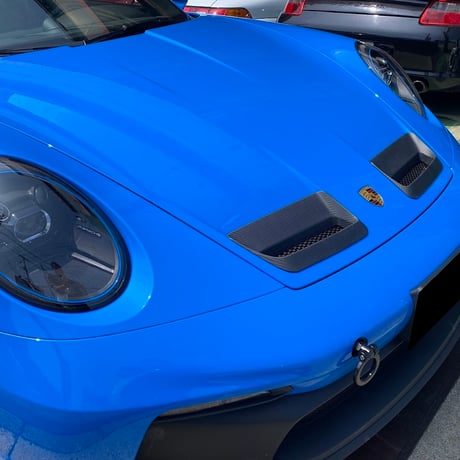 992GT3用フロントボンネット　カーボンフェアリング
