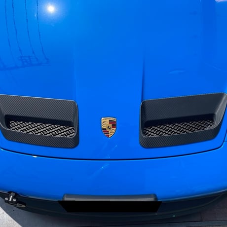 992GT3用フロントボンネット　カーボンフェアリング