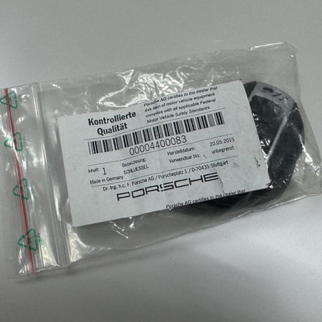 ポルシェ純正911カレラ・キーヘッド 996タイプキーヘッドに適応 品番00004400083 Porsche Genuine Tequipment 送
