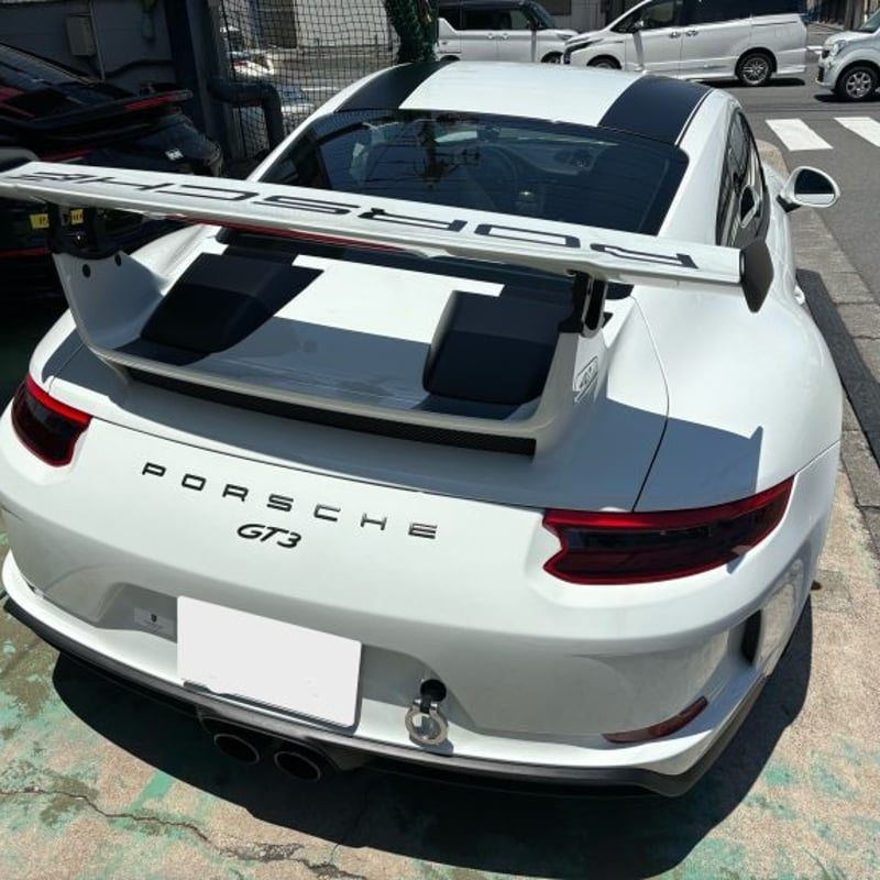 ポルシェGT3 純正リアアクリルウィンドウ PORSCHE ポルシェ 991.2 GT3 後期用 ブラックシリーズ RSタイプ リア