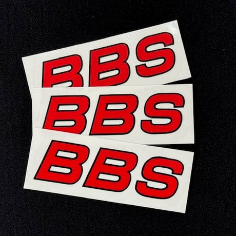 BBSホイール　リムステッカー　CL-LR 　赤黒フチ