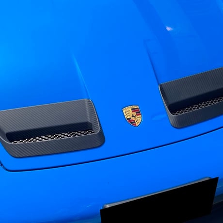992GT3用フロントボンネット　カーボンフェアリング