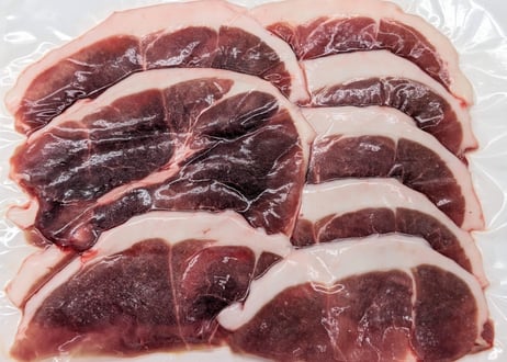 野生の猪肉　脂しっかりモモスライス３００ｇ【冷凍】