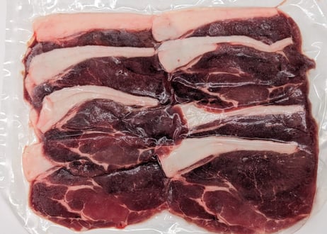 野生の猪肉　脂しっかりカタローススライス３００g【冷凍】