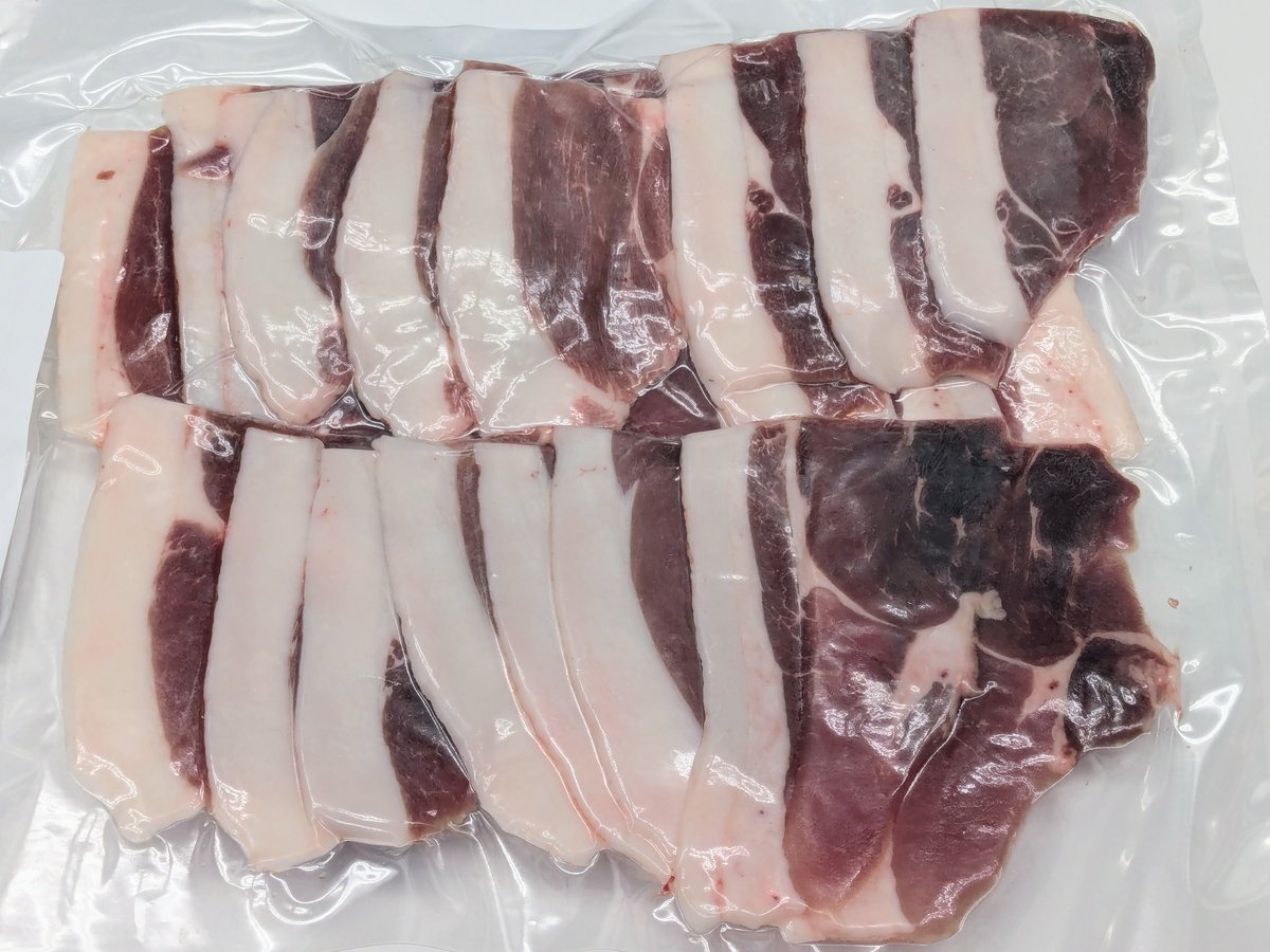 野生の猪肉 脂しっかり外モモ（ランプ）スライス300g【冷凍】【お