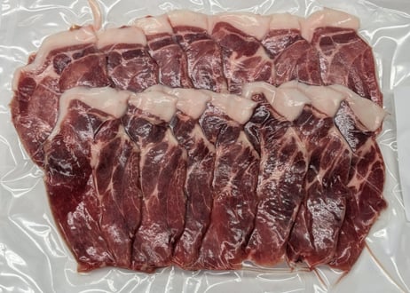 野生の猪肉　脂ほどほどカタローススライス３００ｇ【冷凍】