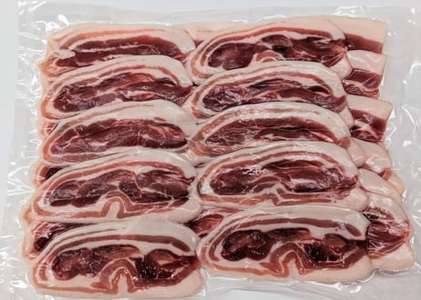 野生の猪肉　脂ほどほどバラスライス３００g【冷凍】