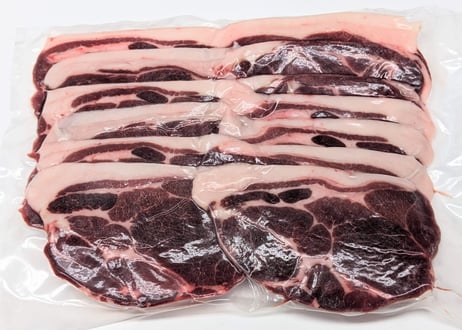 野生の猪肉　脂しっかりカタローススライス３００g【冷凍】