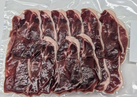 野生の猪肉　脂ほどほどカタローススライス３００ｇ【冷凍】