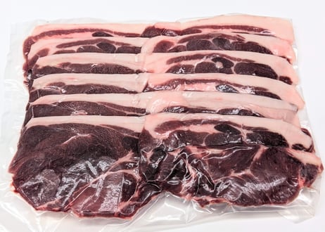 野生の猪肉　脂しっかりカタローススライス３００g【冷凍】