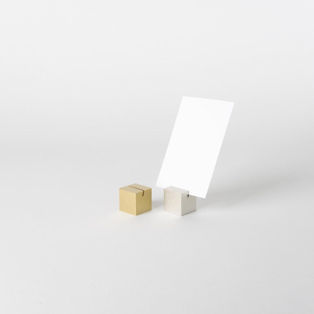 タレントカード cube カードスタンド キューブ シルバー / Cube Card Stand - silver