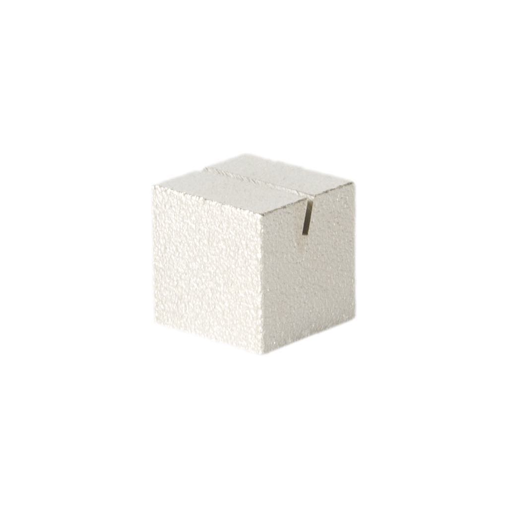 カードスタンド キューブ シルバー / Cube Card Stand - silver