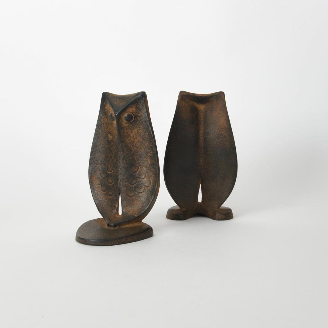 ブックエンド ふくろう / Bookend - Owl | 炭谷三郎商店