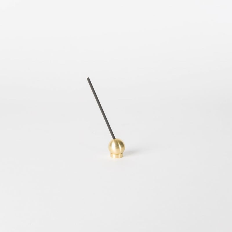香立 ボール ゴールド / Ball Incense Holder - gold | 炭谷三郎商店