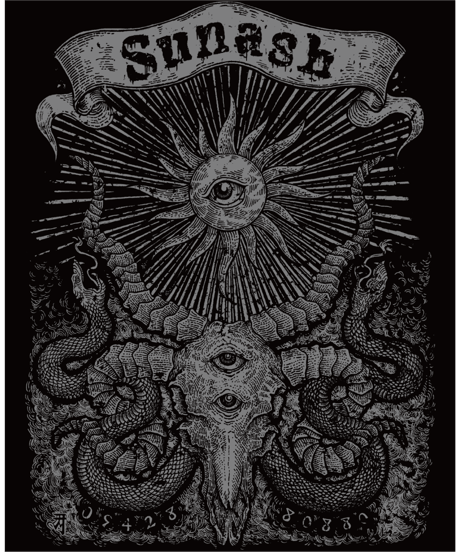 SunashxDM7WORKS-T(BLK/GL)