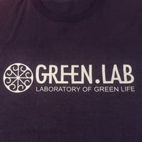 hemp/organic cotton Tshirt/GREEN LAB 横ロゴPU