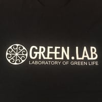 hemp/organic cottonTシャツ/GREEN.LAB　横ロゴBK