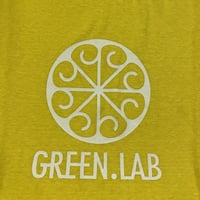 hemp/organic cotton T-shirt/GREEN.LAB ロゴYE
