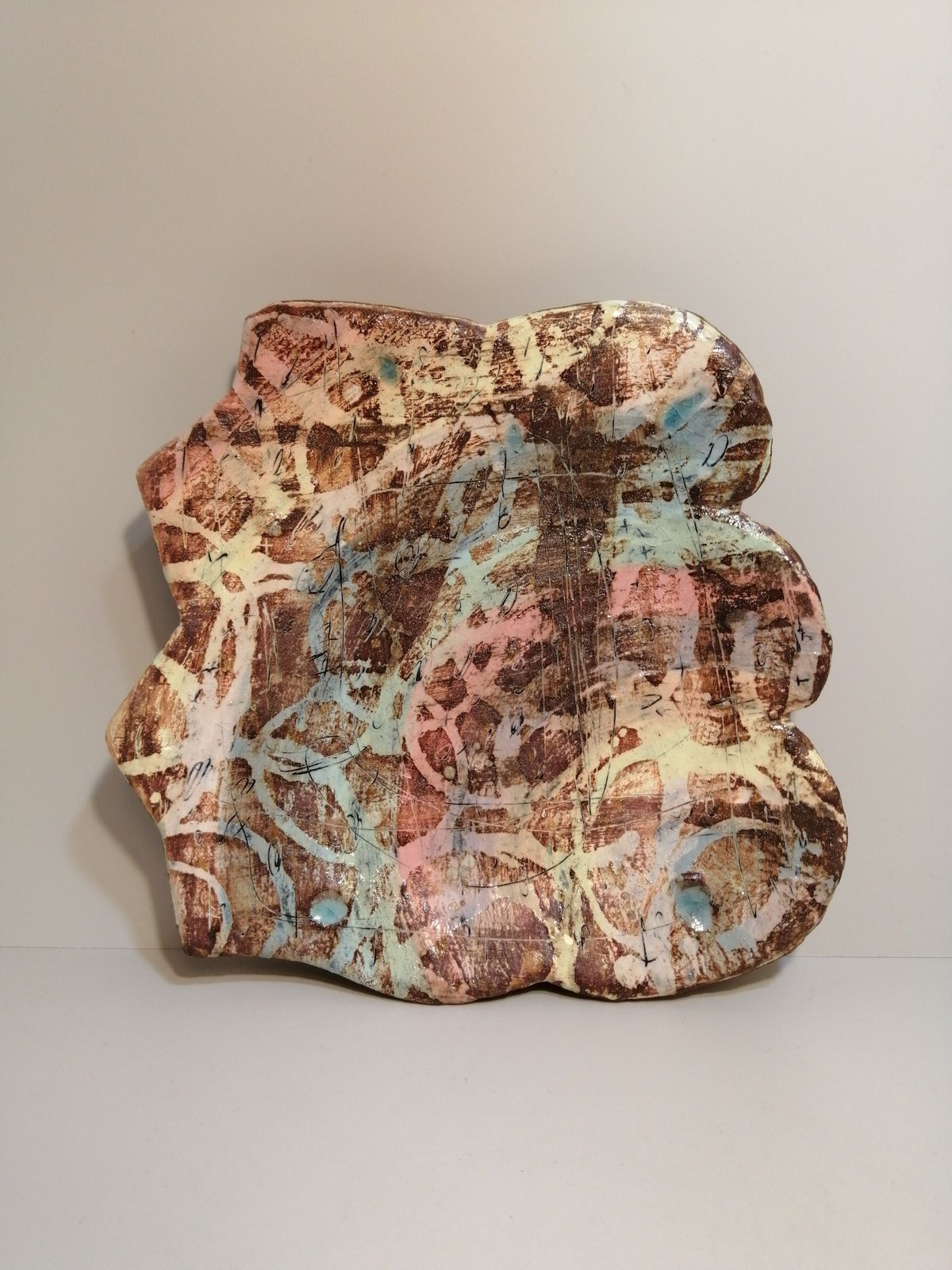 ★大川和宏★スクエア台座プレート★大皿★新品未使用★高島屋個展★ 大川和宏 台皿 | gallery you