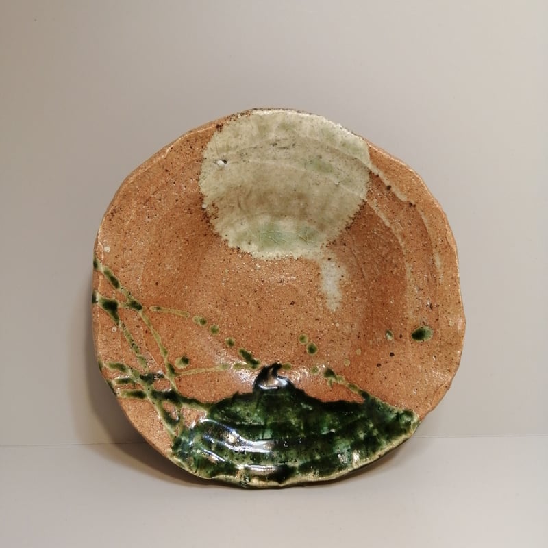 佐藤和次　　織部　　皿 佐藤和次｜美濃焼｜織部焼｜新潟 美術工芸備前