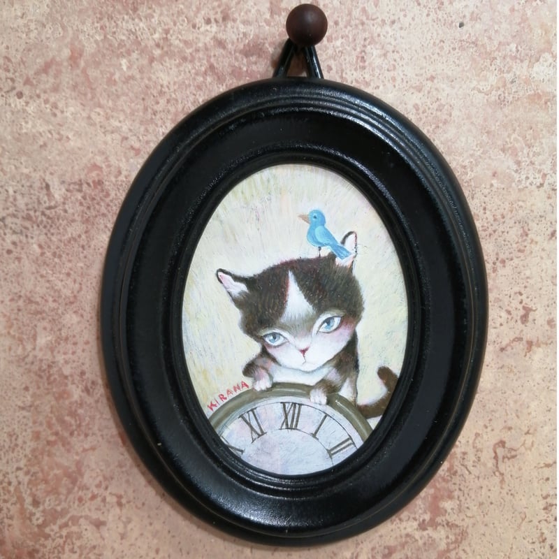 油彩　タイトル「子猫達」サイズ12号　ジヨルジオ作 油彩タイトル「子猫達」サイズ12号ジヨルジオ作