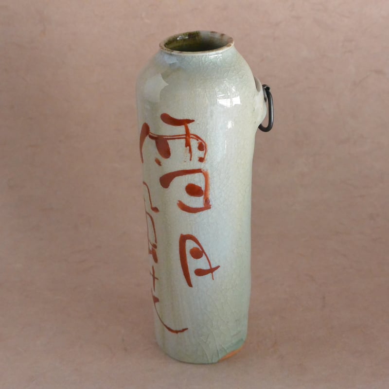 掛け花入れ 赤絵掛け花入れ 003 | 桃居 online 展覧会