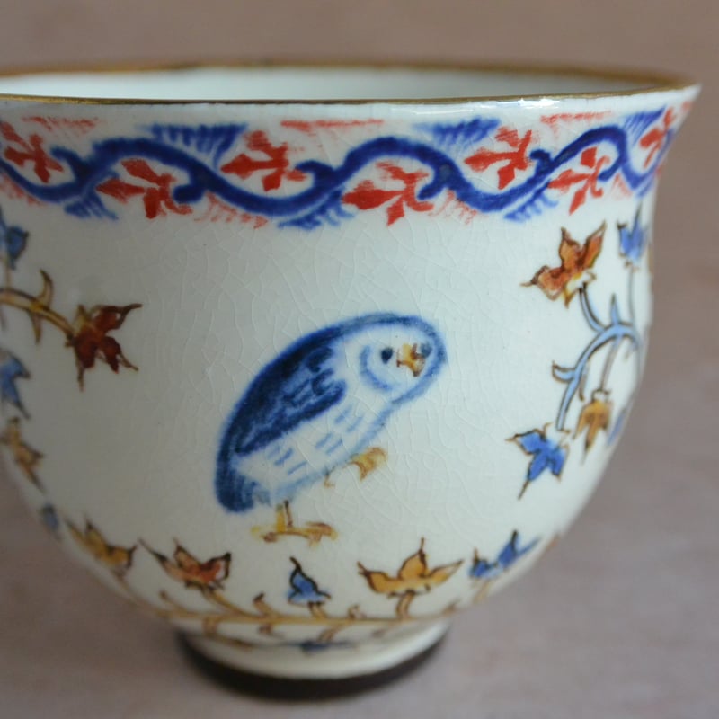 色絵鳥文カップ＆ソーサー 013 | 桃居 online 展覧会