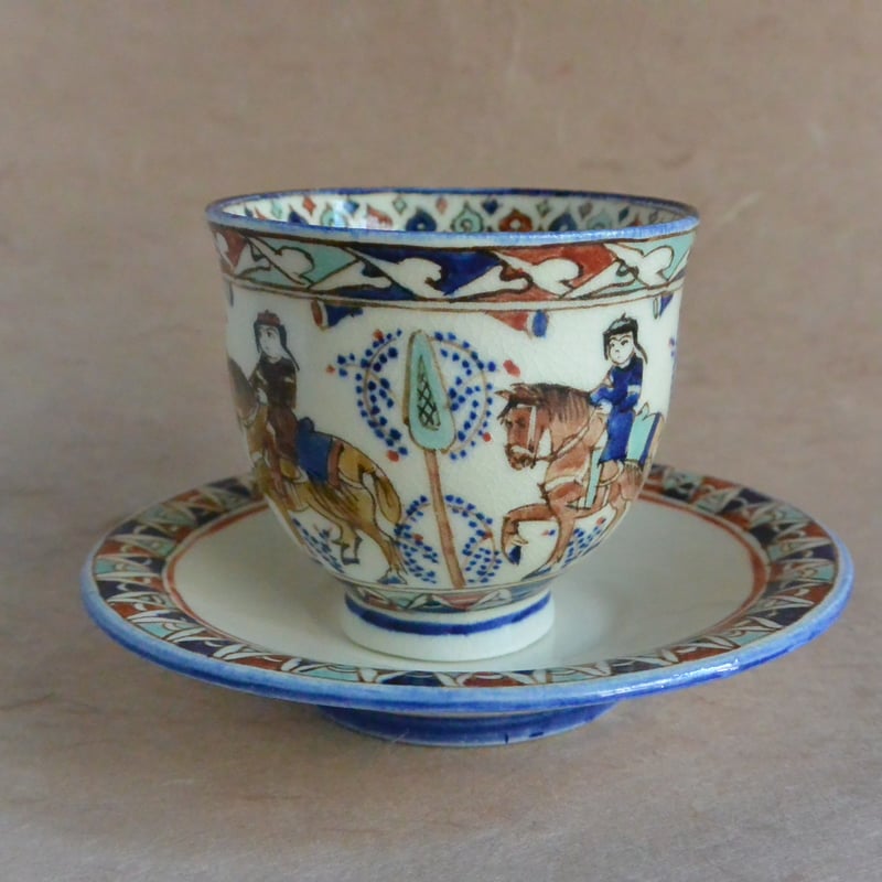 色絵ペルシャ騎馬文 コーヒーカップ＆ソーサー 017 | 桃居 online 展覧会