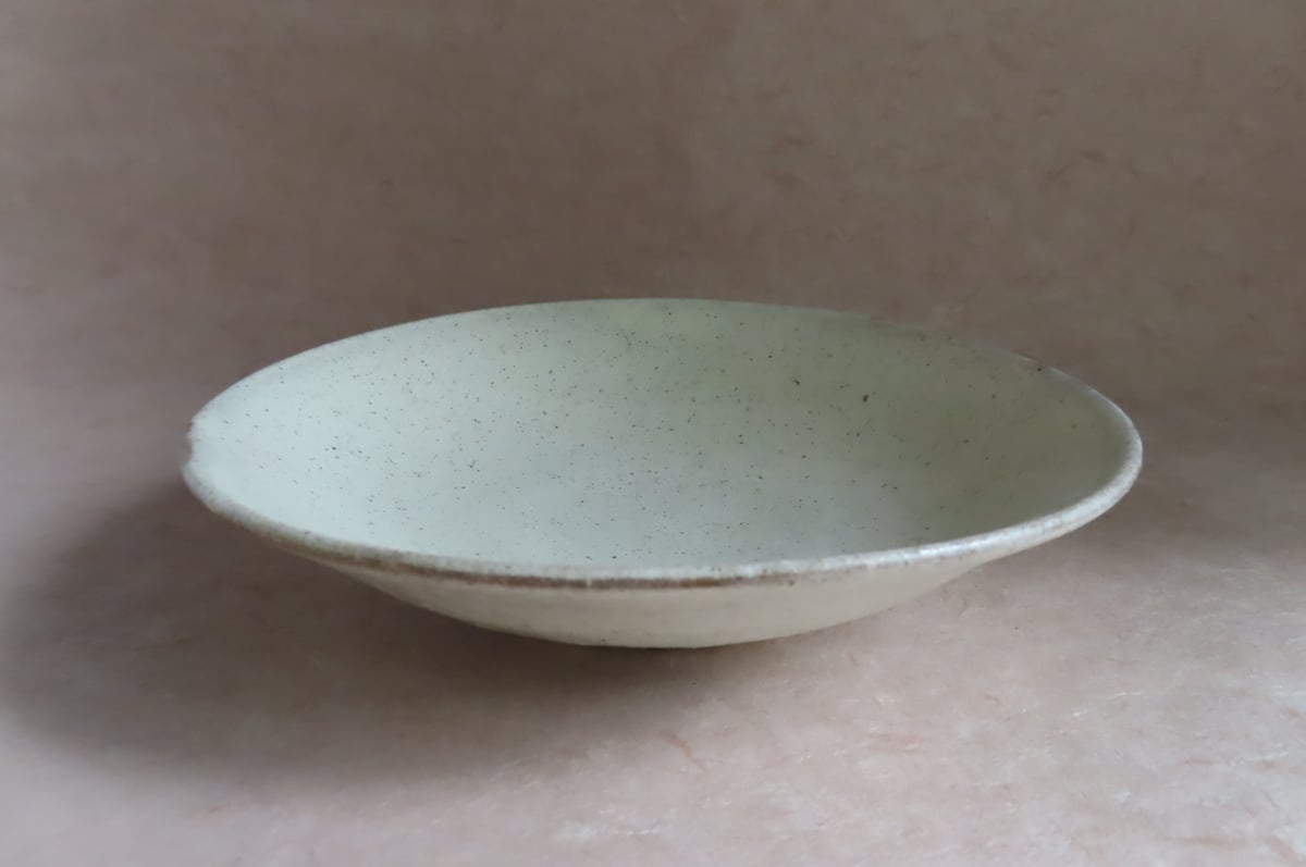 桃皿、粉引皿セット 粉引皿 M003 | 桃居 online 展覧会