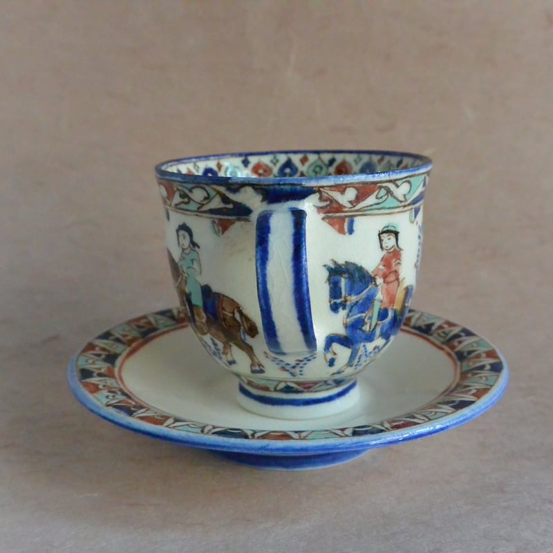 色絵ペルシャ騎馬文 コーヒーカップ＆ソーサー 017 | 桃居 online 展覧会