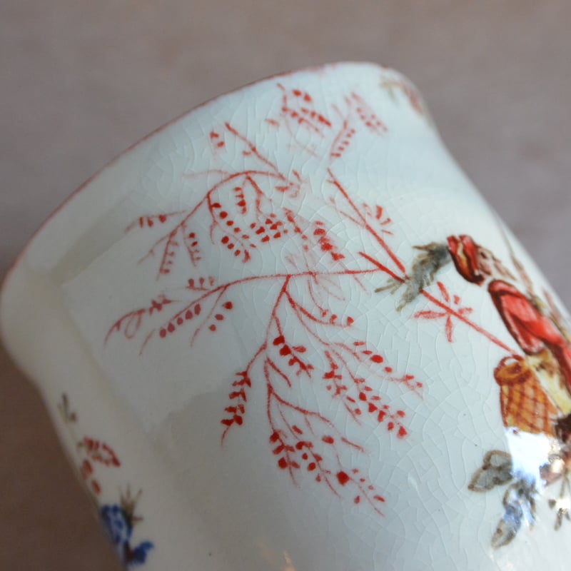 色絵シノワズリ釣人文カップ＆ソーサー 008 | 桃居 online 展覧会