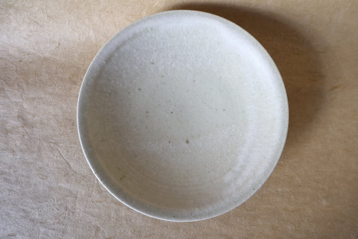 灰釉銘々皿 白林檎灰釉皿 005 | 桃居 online 展覧会