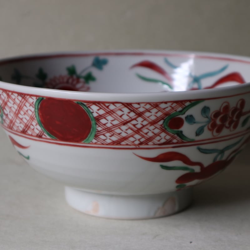 中国陶磁器　明萬歴赤絵　大鉢 赤絵万暦大鉢 056 | 桃居 online 展覧会