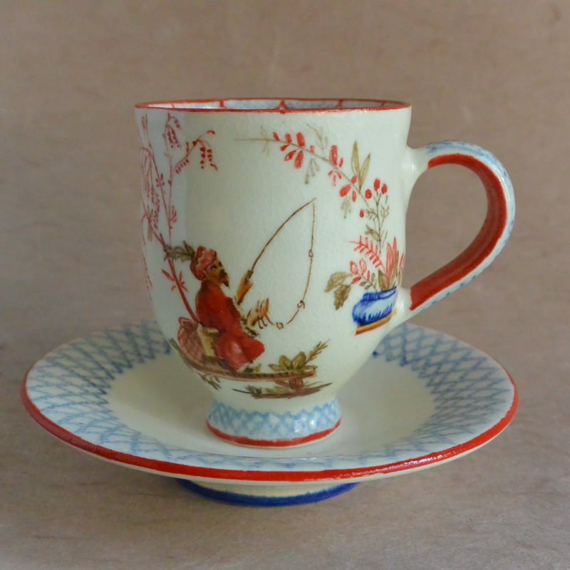 色絵シノワズリ文 コーヒーカップ＆ソーサー 016 | 桃居 online 展覧会