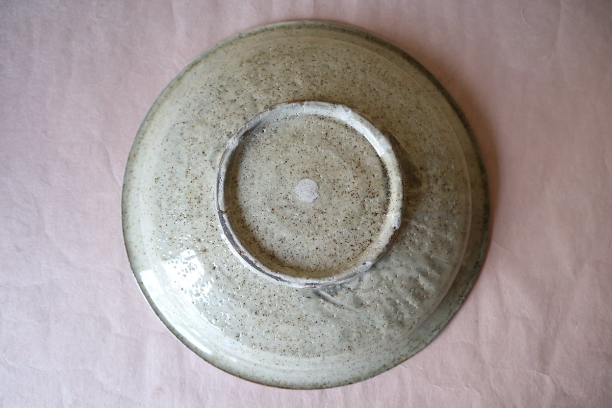 永江港史　粉引貝形皿　共箱・布　美品 永江港史 粉引貝形皿 共箱・布 美品 2025年最新】