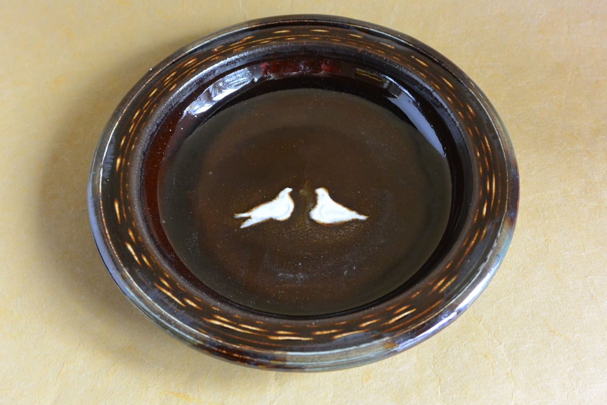 絵付け6寸皿 032A | 桃居 online 展覧会